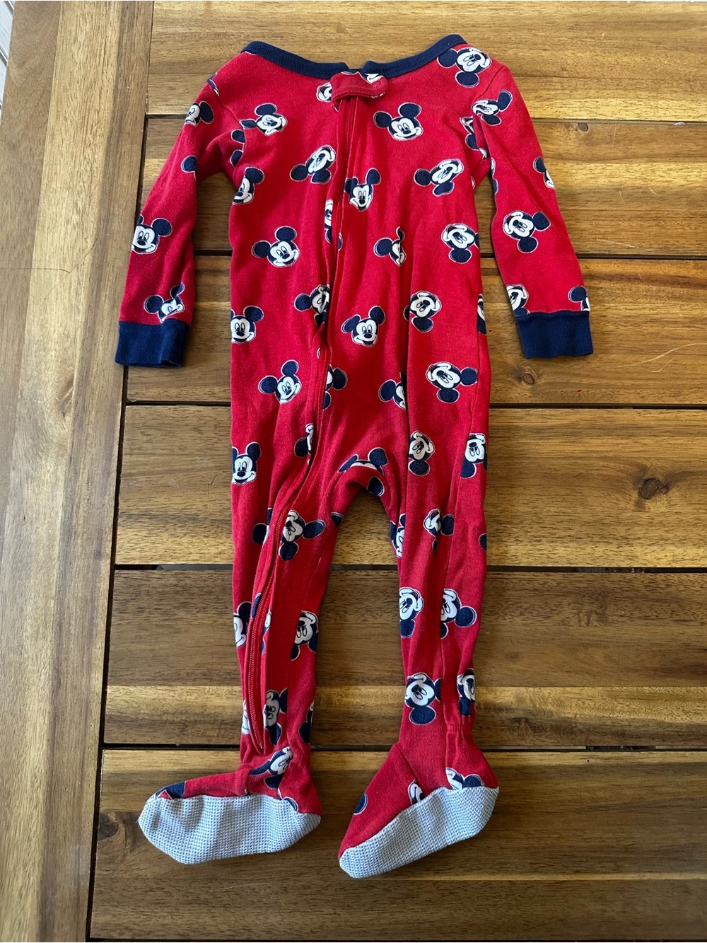 Disney x carters red Mickey Mouse pajamas size 12 months